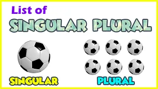 Learn English | 50 List of Singular and Plural Nouns | English Vocabulary for Kids | @AAtoonsKids