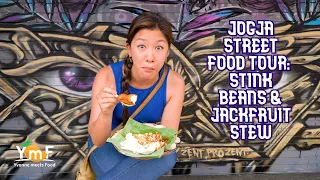 Crazy Jogja (Yogyakarta) Street Food - STINK BEANS, JACKFRUIT STEW & CHICKEN FEET NOODLE SOUP!!