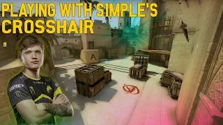 Playing With S1MPLE's Crosshair ! INSANE ONE TAPS !