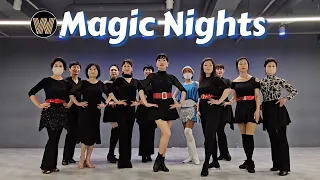 Magic Nights Line Dance | 매직 나이트 라인댄스 | Improver - Polka | Demo #W라인댄스