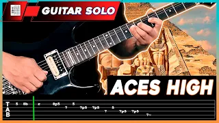 Iron Maiden - Aces High【 GUITAR SOLO LESSON 】