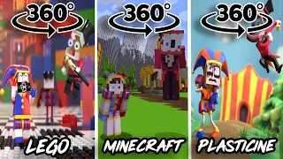 The Amazing Digital Circus Music Video - "Wacky World" Lego vs Minecraft vs Plasticine 360º VR