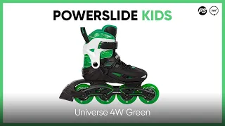 Powerslide Universe 4W Green Kids Inline Skates - Poduct Video