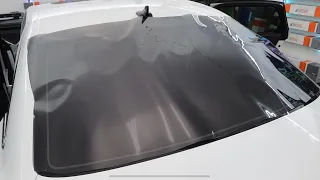 Crazy TIGHT Audi Back Window Tint!