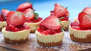 Mini Lemon Cheesecakes with Strawberry Topping | Ep. 1259