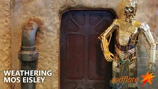 Weathering techniques for Star Wars Mos Eisley street scene