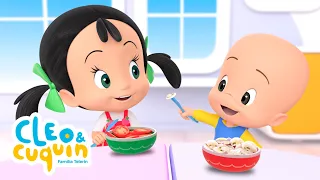 Vegetable Song by Cleo and Cuquin 🥬 🍅 Nursery Rhymes | Children Songs