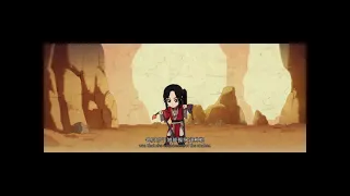 little hua cheng using a scorpion snake as a skipping rope