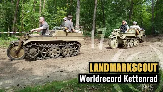 World Record 17 Kettenrad Sd.Kfz. 2 & 1 Kübelwagen at Militracks 2012 Overloon 19 may 2012