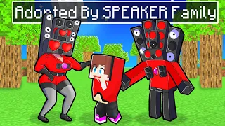 Maizen ADOPTED by a SPEAKER MAN and WOMAN Family in Minecraft! - Parody Story(JJ and Mikey TV)
