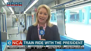 Annika Larsen views Prasa's new trains