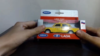 Обзор новой машинки для новой коллекции. LADA 2107 такси от WELLY.