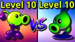 Goo Peashooter 10 VS Shadow Peashooter 10 - Premium Plants PVZ 2