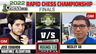 So DESTRUCTIVE! || chess.com Rapidchess Championship 2022 || Martinez vs So || round 1.11 FINALS ||