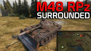 Surrounded! M48 RPz| World of Tanks