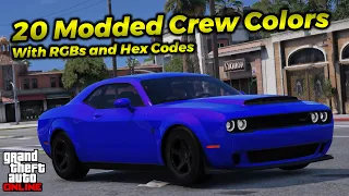 20 Custom Crew Colors with RGB and Hex Codes | GTA Online