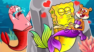 Spongebob Mermaid Story - Spongebob Mermaid Love Sandy Mermaid | Love Story - Spongebob Animation