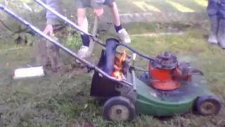 Steam Engine Lawnmower - Mark 1 - Slow