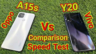 Oppo A15s Vs Vivo Y20 | Comparison And Speed Test |  Oppo A15s | Vivo Y20i | Oppo A15s Vs Vivo Y20 📱