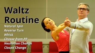 Waltz Basic Routine | Natural Spin, Whisk, Chasse