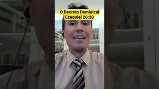 Santificai os meus sábados. servirão de sinal..para que saibais que eu sou vosso Deus.Ezequiel 20:20