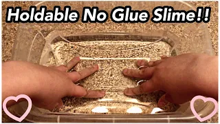 How To Make Thick No Glue Clear Slime!! ~That’s Actually Holdable~