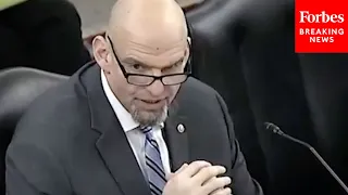 John Fetterman Asks First Questions In Senate Hearing: 'This Is Actually My Very First Meeting'
