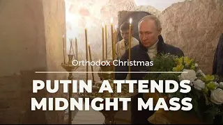 Putin attends midnight mass to mark Orthodox Christmas