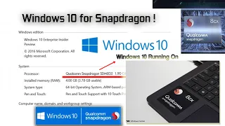 Windows 10 running on ARM chipsets !! | Snapdragon CPU running Windows 10