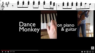 Dance Monkey - Split-Screen Cover - Piano/Guitar