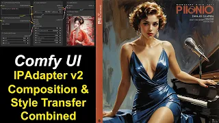 ComfyUI 34 IPAdapter Style Transfer and Composition - Stable Diffusion - (free workflows)