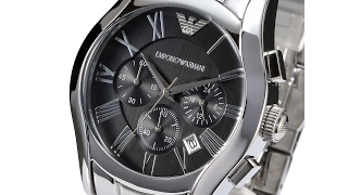 EMPORIO ARMANI AR0673 MENS WATCH CLASSIC CHRONO SILVER BLACK DIAL REVIEW ニクソン シルバー ブラック レビュー メンズ