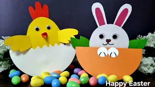 Easter Crafts/ Easter Bunny and Chicken/ step by step tutorial