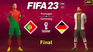 FIFA 23 - PORTUGAL vs. GERMANY - FIFA World Cup Final - Ronaldo vs. Gündogan - PS5™ [4K]