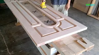 teknik dan Cara sederhana membuat pintu model semi kapsul , kayu meranti , tukang kayu