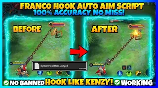 FRANCO AUTO AIM HOOK SCRIPT 2021 | NO MISS AND 100% ACCURACY | MOBILE LEGENDS