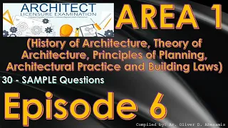 ALE Review - Area 1 Sample Questions Episode 6 - Pinoy Architect in the Making