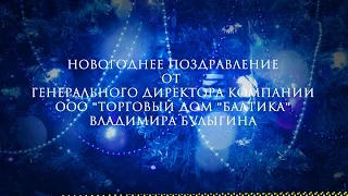 Новогоднее поздравление от Генерального директора ООО "Торговый Дом "Балтика"