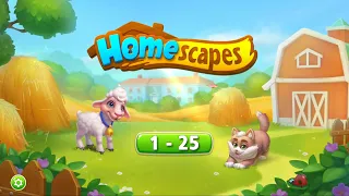 Homescapes Level-1 to 25 | GAME PLAY FULL HD