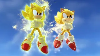 Sonic Frontiers: Classic Super Sonic Helps Modern Super Sonic!
