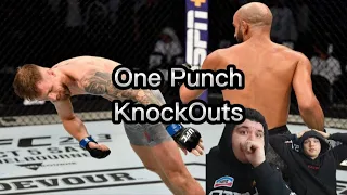 The Best UFC One Punch KnockOuts | REACTION #ufc #reactionvideo #reaction