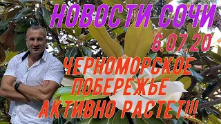 Новости Сочи 06.07.2020г. Черноморское побережье активно растет!!!