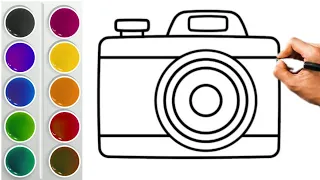 How to Draw Camera 📷 easy step by step | Camera Drawing for beginners simple, @Drawingandcolour1