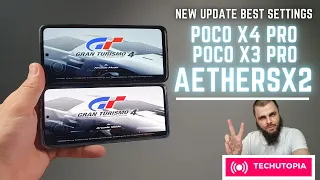 AetherSX2 Best Settings/New Update Gran Turismo 4 Poco X3 Pro vs Poco X4 Pro Snapdragon 860 vs 695