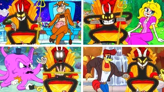 Enchanted Portals - All Bosses With The Devil Cuphead Boss