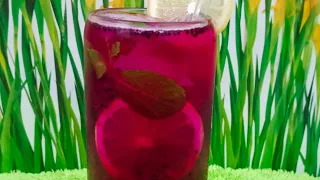 Dragon Fruit Lemonade | Resepi minuman segar