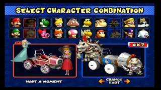 Mario Kart: Double Dash with Custom Characters/Tracks - 2-Player Splitscreen (Real GameCube Capture)