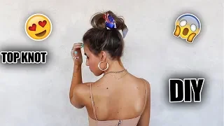DIY Top Knot with a SCARF Hair Tutorial | Hair By Chrissy