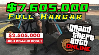 Full Hangar Sell Mission Solo in Full Public Lobby (x2 Money Event) GTA Online