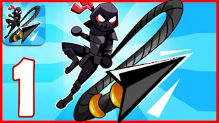 STICKMAN TELEPORT MASTER 3D - Walkthrough Gameplay Part 1 - INTRO (iOS Android)